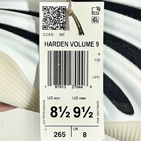 Adidas Harden Vol. 9 “Stormtrooper” Men’s Size 8.5 White Basketball Shoes main image 14